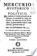 Mercurio histórico y político