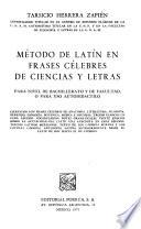 Método de latín en frases célebres de ciencias y letras
