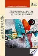 Metodología de las ciencias sociales