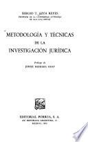 Metodología y técnicas de la investigación jurídica