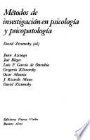 Métodos de investigación en psicología y psicopatología