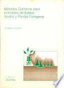 Métodos químicos para el análisis de suelos ácidos y plantas forrajeras