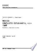 México: conflicto estudiantil, 1968: Documentos reproducidos. Apéndice