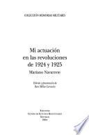 Mi actuación en las revoluciones de 1924 y 1925