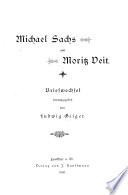 Michael Sachs und Moritz Veit, Briefwechsel herausg. von L. Geiger