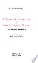 Miguel de Unamuno y José Ortega y Gasset