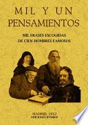 Mil Y Un Pensamientos