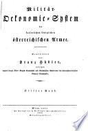 Militär-Oekonomie-System der kaiserlichen königlichen österreichischen Armee