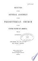 Minutes of the General Assembly of the Presbyterian Church in the United States of America