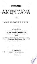 Miscelánea americana