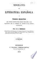 Miscelanea de literatura española