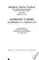 Miscellanea historiae pontificiae