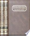 Miscellaneous Essays Relating to Indian Subjects