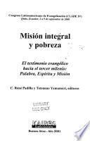 Misión integral y pobreza