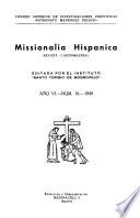 Missionalia hispánica