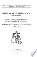 Missionalia hispánica