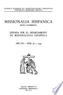 Missionalia hispánica