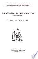 Missionalia hispánica