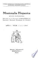 Missionalia hispánica