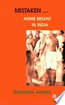Mistaken... Annie Besant in India