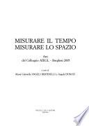 Misurare il tempo, misurare lo spazio