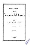 Monografía de la Provincia de Huanta