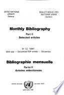 Monthly Bibliography