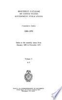 Monthly Catalog of United States Government Publications