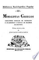 Moralistas griegos