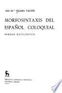 Morfosintaxis del español coloquial