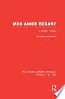 Mrs Annie Besant