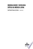 Mundialização e sociologia crítica da América Latina