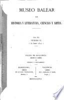 Museo Balear de historia y literatura, ciencias y artes