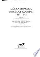 Música española entre dos guerras, 1914-1945