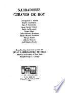 Narradores cubanos de hoy