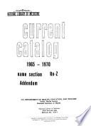 National Library of Medicine Current Catalog