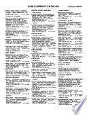 National Library of Medicine Current Catalog
