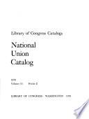 National union catalog, 1978