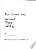 National Union Catalog, 1980