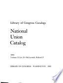 National Union Catalog, 1982
