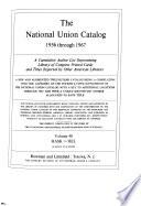 National Union Catalog