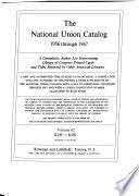 National Union Catalog