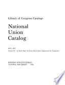 National Union Catalog