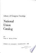 National Union Catalog