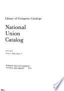 National Union Catalog