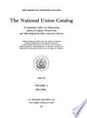 National Union Catalog
