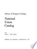National Union Catalog