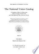 National Union Catalog