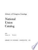 National Union Catalog