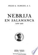 Nebrija en Salamanca, 1475-1513